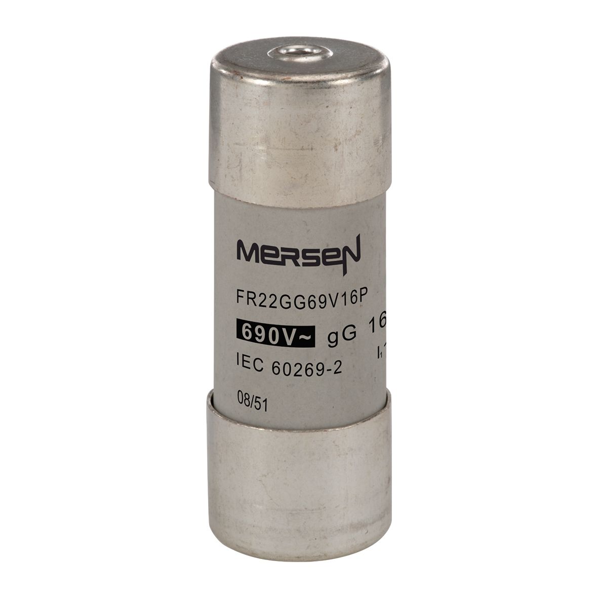 L219775 - Cylindrical fuse-link gG 690VAC 22.2x58, 16A with striker